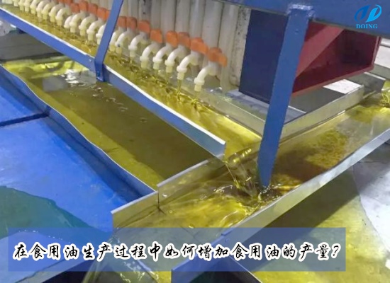 在食用油生產過程中如何增加食用油的產量？