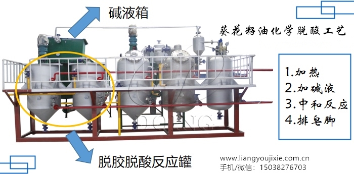 葵花籽油化學(xué)脫酸工藝