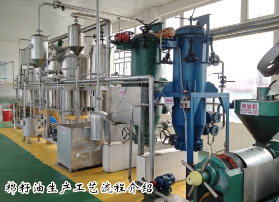 棉籽油生產(chǎn)工藝流程介紹
