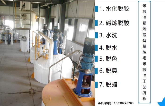 米糠油精煉流程