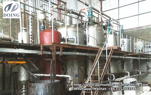 利比里亞5噸棕櫚仁油精煉項目成功安裝并運行