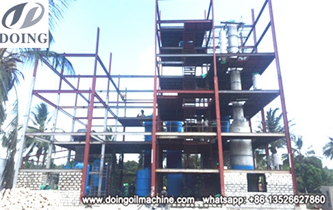 肯尼亞100噸棕櫚油精煉分提項目成功安裝并運行