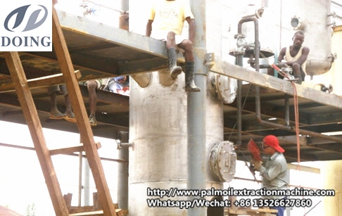 剛果30噸棕櫚油精煉項目成功安裝并運行