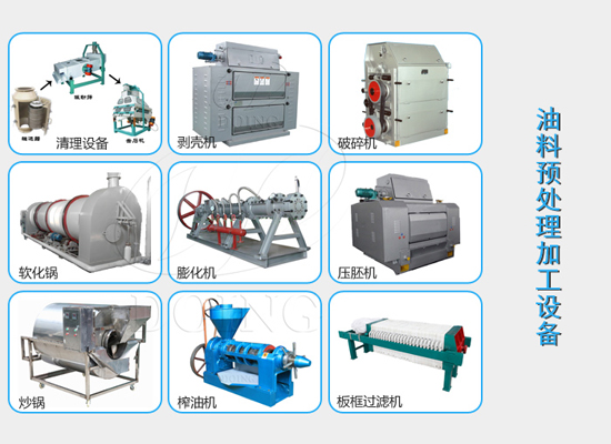 一個(gè)中型食用油加工廠需要配置哪些機(jī)械設(shè)備？